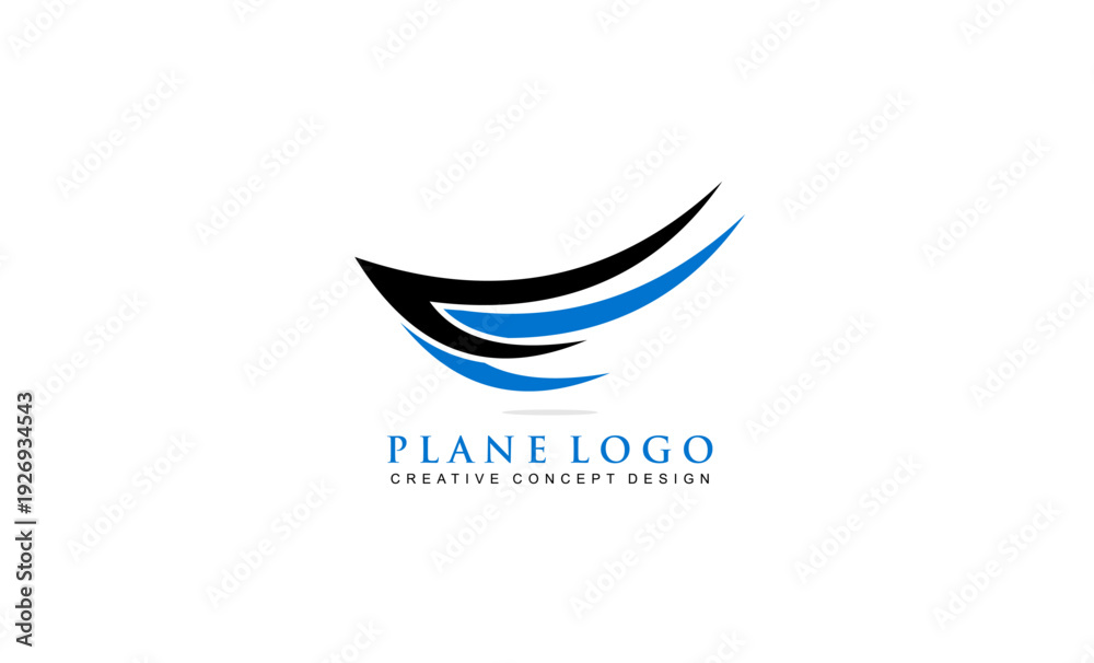 Fototapeta premium wings logo concept design plane logo