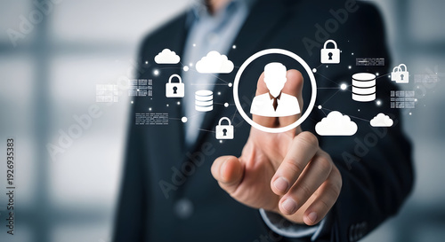 Wallpaper Mural Personal Data Ownership Protection Interface With Focused Privacy Icons Concept Torontodigital.ca