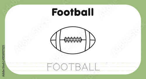 Football Coloring Page for Kids