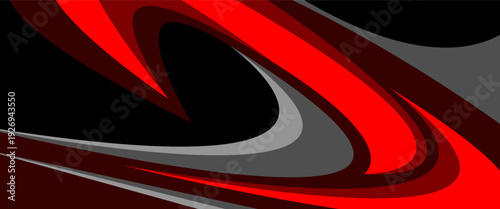 Curved wavy stripes lines modern background sticker and decal design