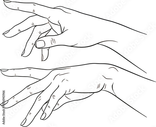 A hand icon illustration showing finger stretching exercises for flexibility