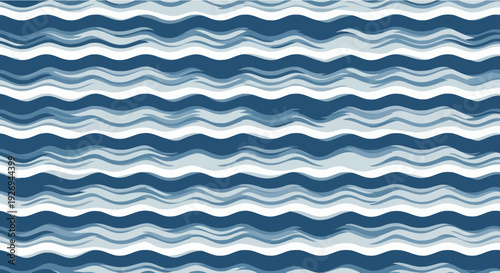 Horizontal wavy lines pattern in shades of blue and white, abstract water texture.
