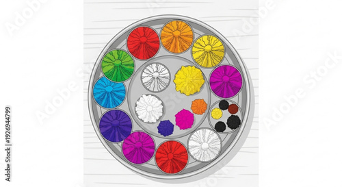 Vibrant rainbow colored bubbles floating in misty atmosphere creating dreamy surreal scene with gradient hues