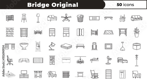 Collection of various bridge types and structures in black and white