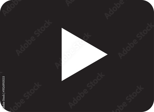 Free Download Play button icon set. Video, audio, web, media, start . Player symbol on white background - stock vector. Universal black play button icon encircled on a minimalist white background. isolated on trans - GFXLoad