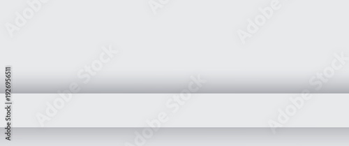 White with gray panoramic studio background with white glow - Vector