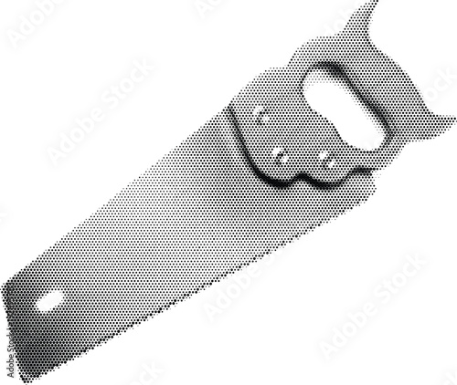 saw halftone element design black halftone stipple print digital carpentry