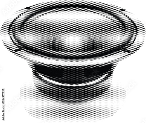 texture banner halftone white pattern audio speaker equipment modern metallic technology sound
