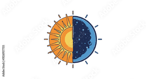 Colorful virus cell with spikes in orange and blue tones isolated on a white background vector illustration