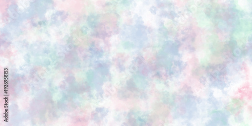 Colorful paper textured ink effect grungy wet pastel illustration for design. colorful abstract watercolor background. Smooth vibrant light pink, purple shades and blue watercolor paper textured.