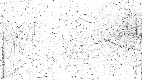 Distressed vintage line drawing overlay featuring rough grunge paper texture dirty grainy hand sketched vector design