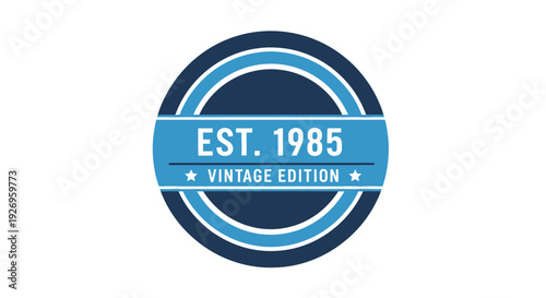 Vintage Edition Label with Establishment Year 1985.