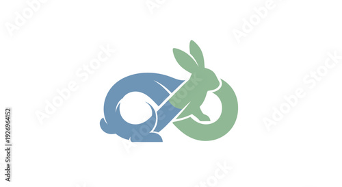 Rabbit Infinity Symbol Logo
