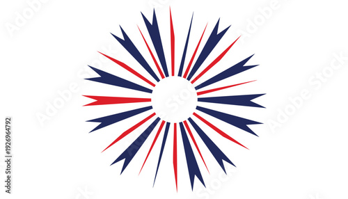Patriotic burst icon