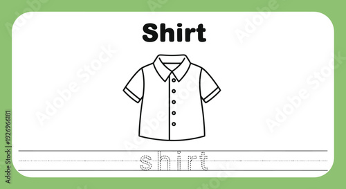 Shirt Coloring Page for Kids