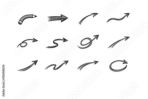 Line icon generation directional simple image intuitive navigation bend vector rough guidance