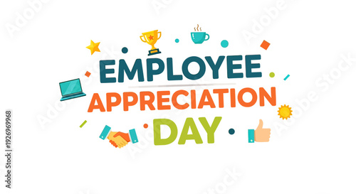 Employee Appreciation Day Text with Icons 1.
