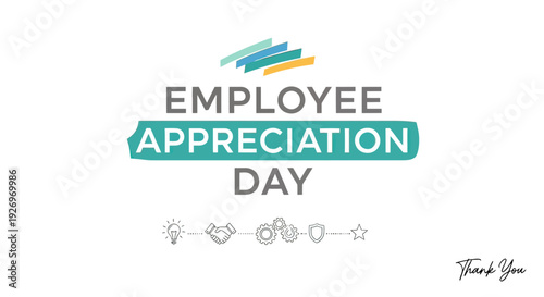Employee Appreciation Day Typography Design Element.
