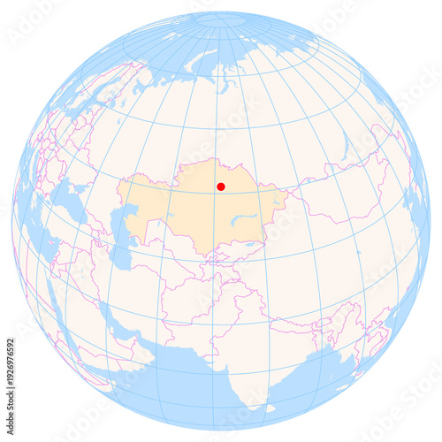 Valokuva Location Map of Astana Int