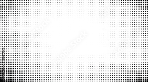 Versatile dot matrix halftone gradient with a clear transparent background, perfectly suited as a digital graphic design element in PNG format for dynamic overlays and modern creative projects