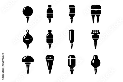 Unattended simple vector waterer vacation generation image icon plant reliable watering water