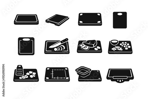 Board handle hole icon simple drip icons generation integrated functional channel vector