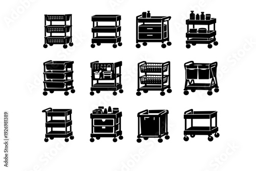 Convenience habit simple vector storage home icon image flexible generation workflow symbol