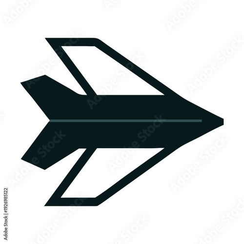 Modern Airplane Icon Set – Minimal Aircraft Silhouette Vector Collection for Travel and Aviation Design