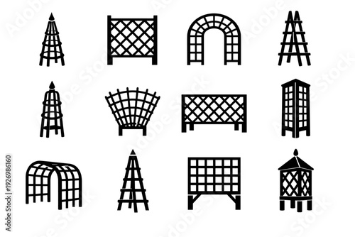 Simple frame vector generation symbol durable build design image concept icon construction