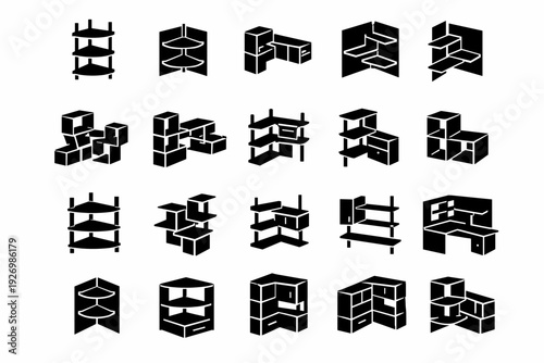 Reconfigurable form system flexible vector image icons simple icon generation customizable layout