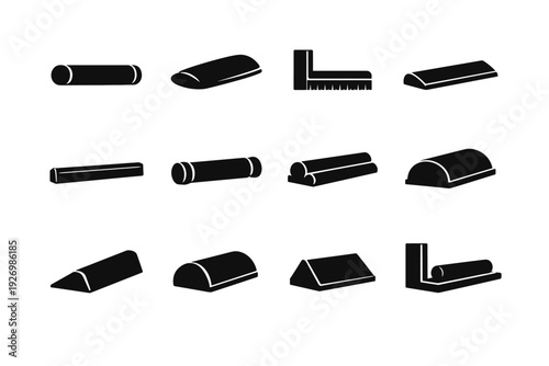 Generation stable balanced draft solid simple geometry icon image item door solution