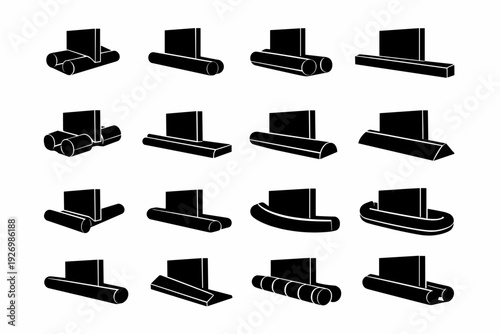 Door efficiency icon draft clean vector control stopper barrier modern blocker insulation