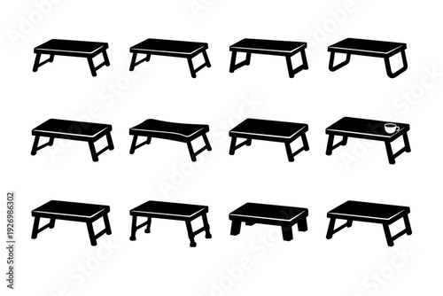 Image comfortable daily vector stable icon generation table supported legs simple support