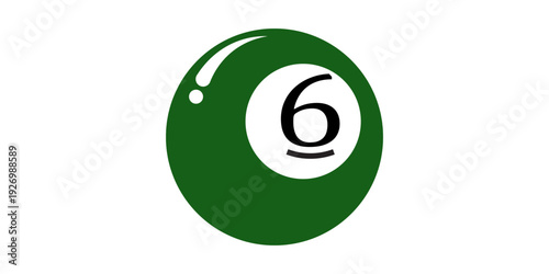 Billiard, pool balls set. Vector realistic snooker ball collection with numbers on white background