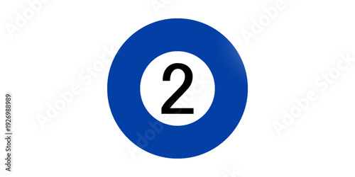 Billiard, pool balls set. Vector realistic snooker ball collection with numbers on white background