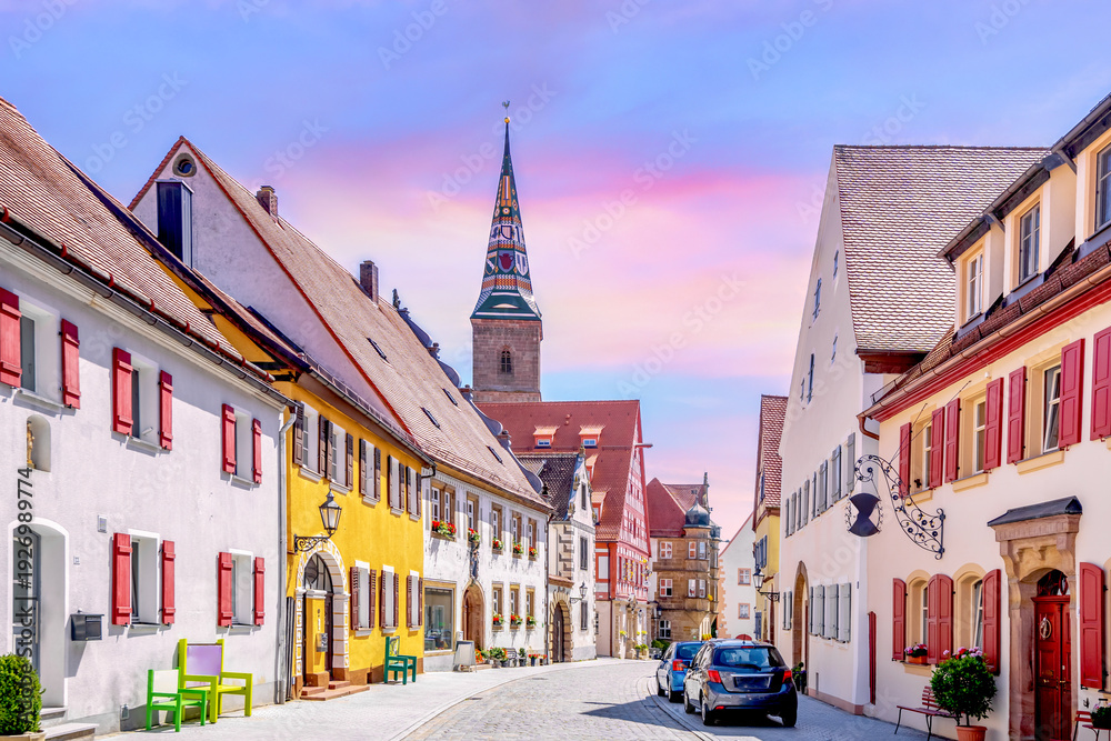 Fototapeta premium Altstadt, Wolframs Eschenbach, Deutschland 