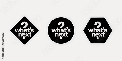 Whats next question mark stickers