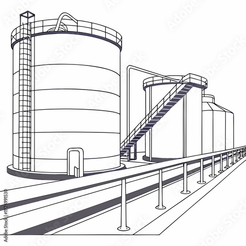 Industrial storage facility with conveyor belt system