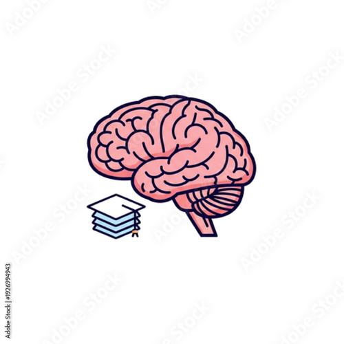 Human Brain Learning Icon