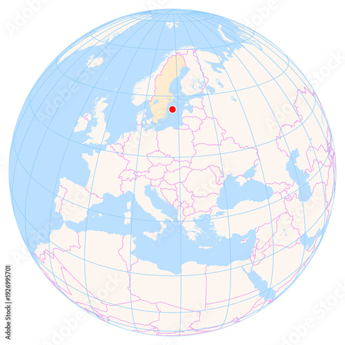 Foto Location Map of Visby Airport (Visby, Gotland, Sweden)