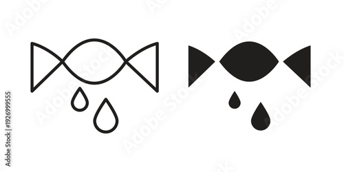 Squeeze icon vector on trendy design. Outline vector stock illustration.