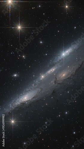 Cosmic Wonder and Exploration Concept Galaxy and stars in Deep Space.