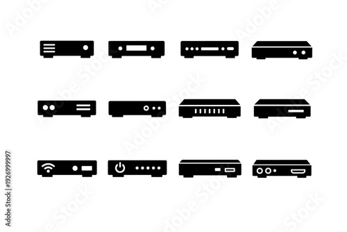 Vector simple shape generation pure box flat image modern abstract form icon