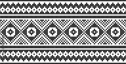 seamless monochrome diamond modular vector pattern 