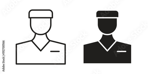 Valet icon vector on trendy design. Outline vector stock illustration.