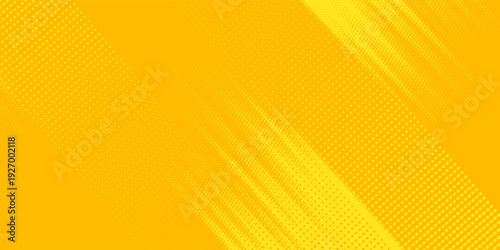 Top Retro comic yellow background raster gradient halftone effect dotted speech shine