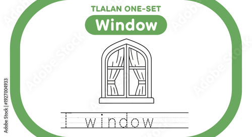 Window tracing worksheet for kids