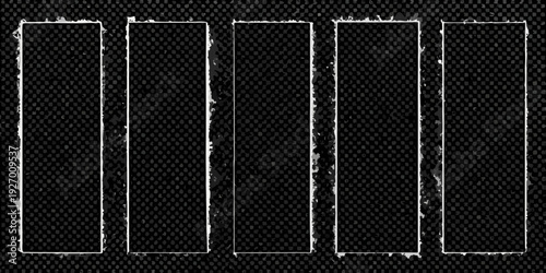 Abstract arrangement of rectangular shapes on a dark textured background