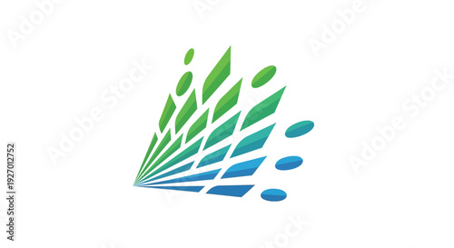 Colorful Feathers in Gradient Formation.