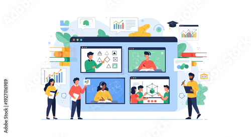 Online Education Platform: Virtual Classroom, E-Learning, and Distance Video Conference for Modern Study